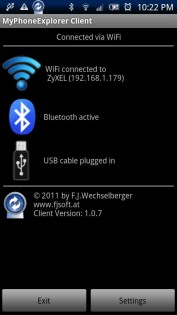 MyPhoneExplorer Client 4.3. Скриншот 1