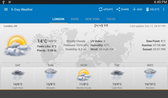 Weather & Clock Widget 6.5.2.3. Скриншот 14
