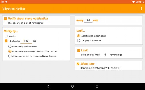 Vibration Notifier 2.4.2. Скриншот 4