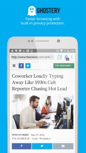Ghostery Privacy Browser 1.0.2430. Скриншот 1