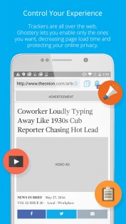 Ghostery Privacy Browser 1.0.2430. Скриншот 2