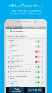 Ghostery Privacy Browser 1.0.2430. Скриншот 3