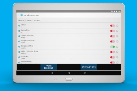 Ghostery Privacy Browser 1.0.2430. Скриншот 7