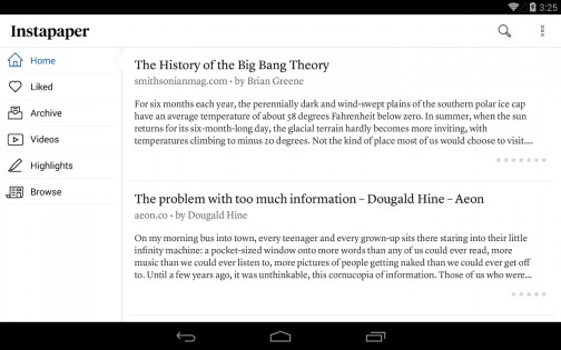Instapaper 6.2.2. Скриншот 8