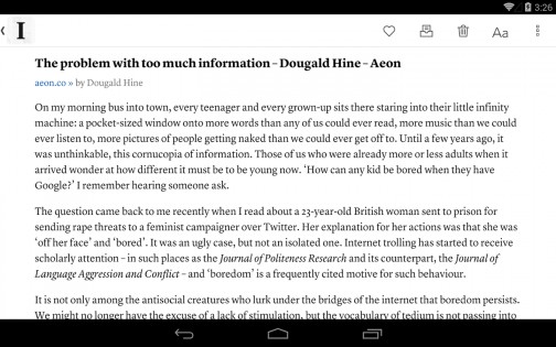 Instapaper 6.2.2. Скриншот 9
