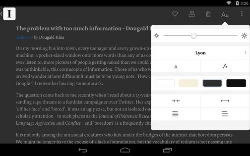 Instapaper 6.2.2. Скриншот 11