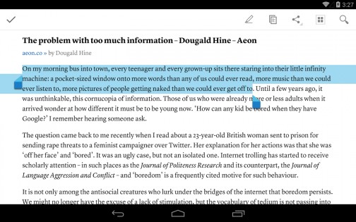 Instapaper 6.2.2. Скриншот 12