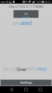 Droid Over Wifi 1.6.4. Скриншот 1