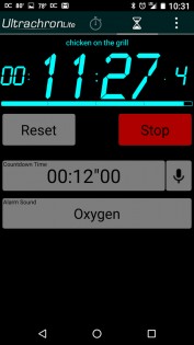 Ultrachron Stopwatch Lite 2.07. Скриншот 3