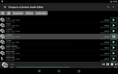 Doninn Audio Editor Free 1.17-free. Скриншот 21