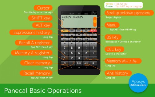 Panecal Scientific Calculator 7.5.5. Скриншот 2