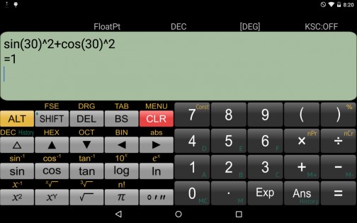 Panecal Scientific Calculator 7.5.5. Скриншот 10