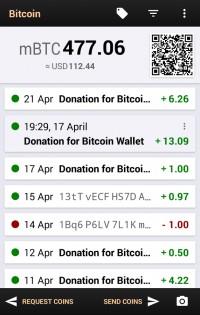 Bitcoin Wallet 10.21. Скриншот 1