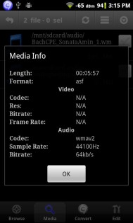 Android Audio Editor 1.0.5. Скриншот 5