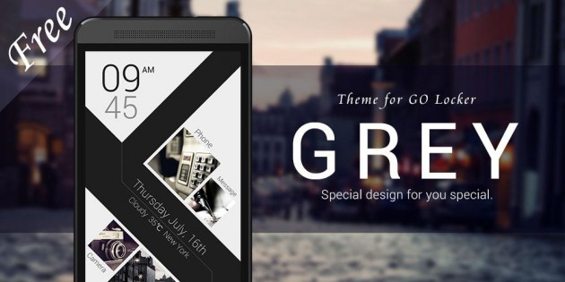 GREY GO LOCKER THEME 1.00. Скриншот 1