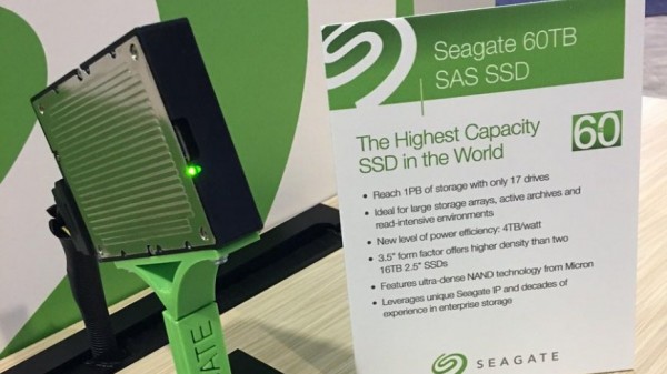 Seagate представила SSD объемом 60 ТБ