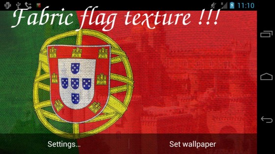 Флаг Португалии живые обои 4.3.7. Скриншот 6