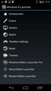 Metro UI Launcher 8.1 3.0.0. Скриншот 5