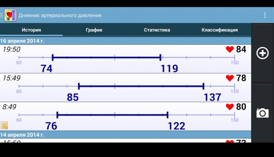 Дневник артериального давления 3.2.9. Скриншот 9
