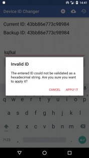 Device ID Changer 6.0.1. Скриншот 2