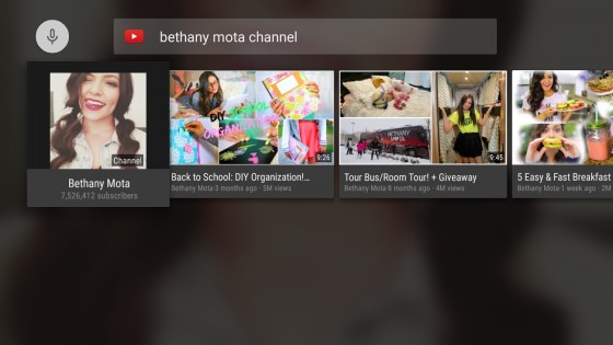 YouTube для Android TV 5.22.302. Скриншот 3