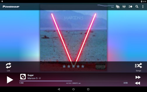Poweramp 991.0. Скриншот 9