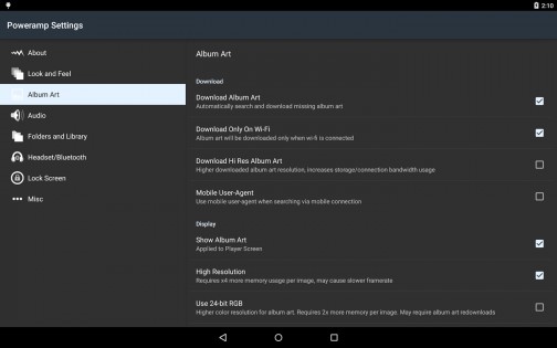 Poweramp 991.0. Скриншот 14