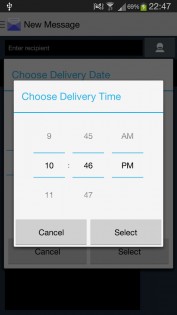 SML send later 1.0. Скриншот 4