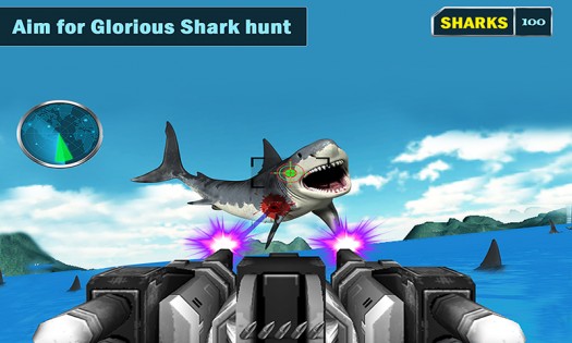 Angry Shark Shooter 3D 1.4. Скриншот 1