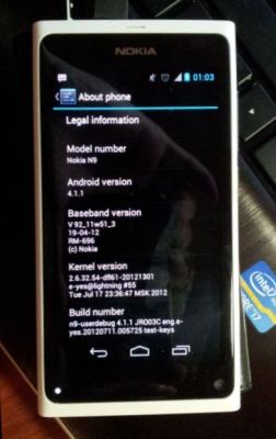 NITDroid - Android 4.1.1 на Nokia N9 уже работает