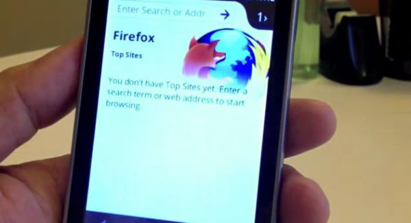 Демо-видео FireFox OS на смартфоне ZTE
