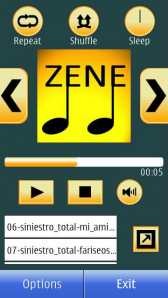 Zene Music Player 1.5. Скриншот 1
