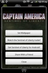Captain America Live Wallpaper. Скриншот 2
