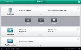 Kaspersky Tablet Security 10.5.45. Скриншот 1