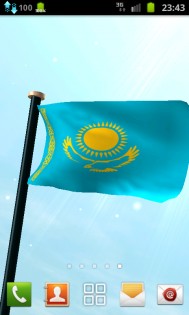Казахстан Флаг 3D 1.2. Скриншот 1