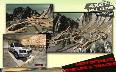 4x4 3d Hill Climb Racing 1.41. Скриншот 1