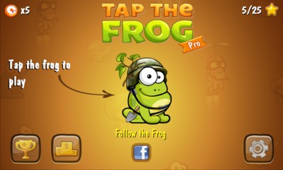 Tap The Frog Pro 1.5.3. Скриншот 1