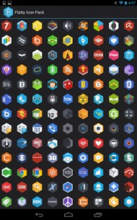 Flatty-A Flat Hex Icon Pack 99n. Скриншот 2