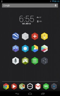 Flatty-A Flat Hex Icon Pack 99n. Скриншот 1