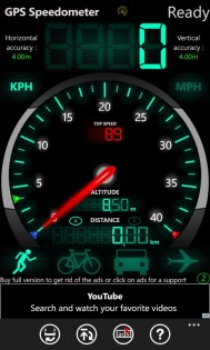 GPS Speedometer. Скриншот 1