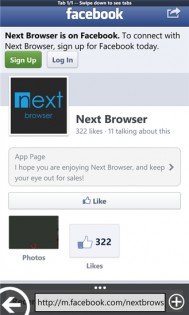 Next Browser. Скриншот 2