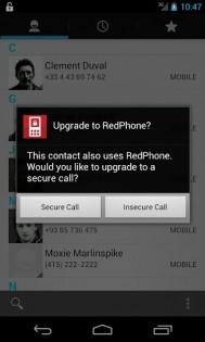 RedPhone 2.0. Скриншот 2