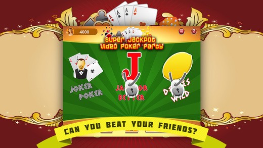 Super Jackpot Video Poker Party HD. Скриншот 2