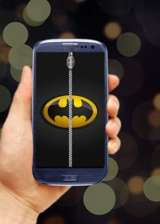 Batman Zipper Lock Screen 1.1. Скриншот 1