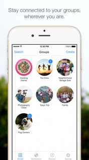 Facebook* Groups для iOS. Скриншот 3