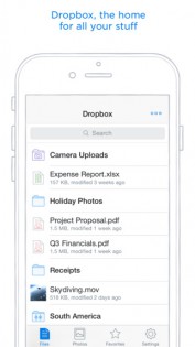 Dropbox для iOS. Скриншот 1