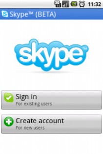 Skype Lite 1.0.0.5. Скриншот 1