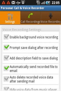 Personal Call & Voice Recorder 1.13. Скриншот 1