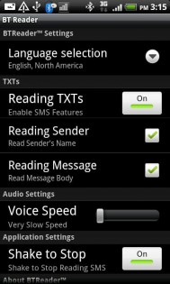 BT Reader 2.17. Скриншот 2