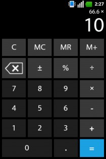Калькулятор WP8.1. Скриншот 1